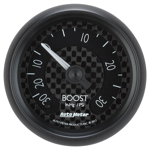 Autometer 2-1/16" Boost/Vacuum 30 In HG/30 PSI Mechanical GT