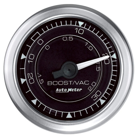 Autometer 2-1/16" Boost/Vacuum 30 In HG/30 PSI Chrono