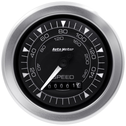 Autometer 3-3/8" Speedometer Electric Chrono