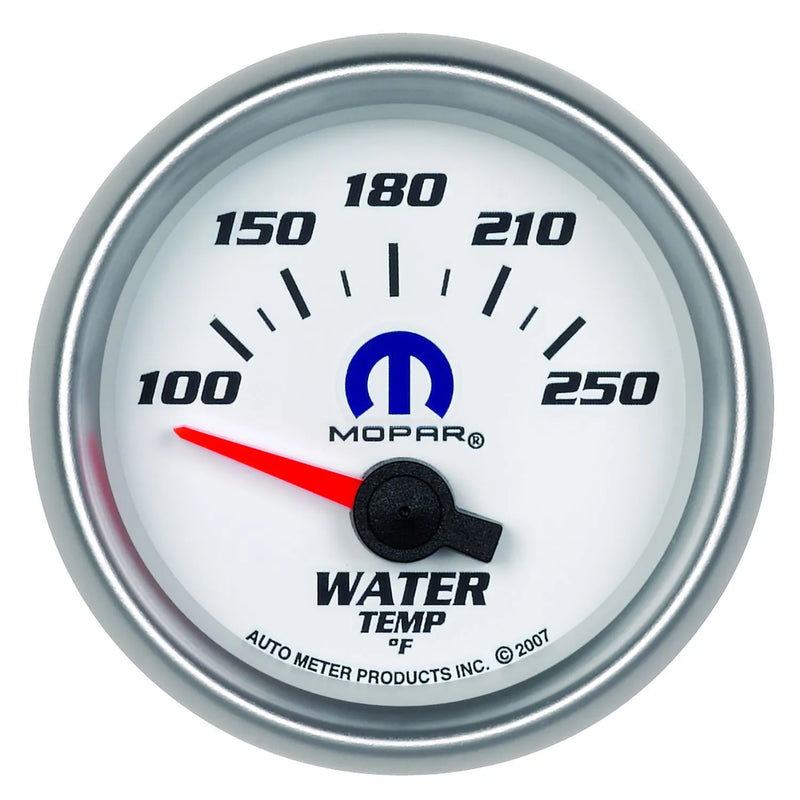 Autometer 2-1/16" Water Temperature 100-250 °F Air-Core White Mopar