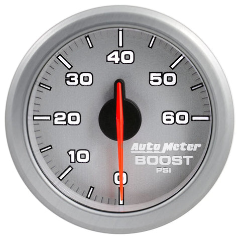 Autometer 2-1/16" Boost 0-60 PSI Air-Core Airdrive - Silver