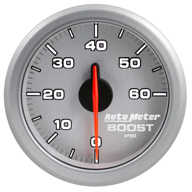 Autometer 2-1/16" Boost 0-60 PSI Air-Core Airdrive - Silver
