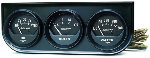 Autometer Auto Gage Three-Gauge Console