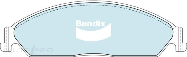 Bendix Brake Pads Front Ford BA Terrano 02-On - DB1473SRT