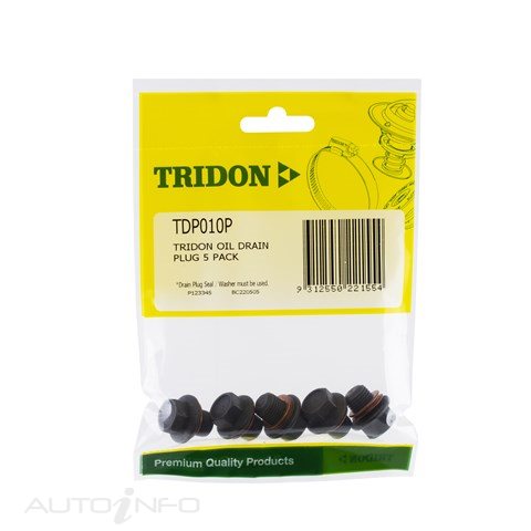 Tridon Oil Drain Sump Plug 5PC - TDP010P
