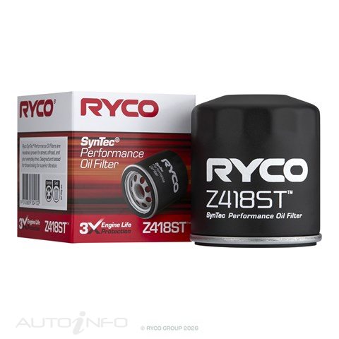 Ryco Premium Oil Filter Syn Toyota - Z418ST