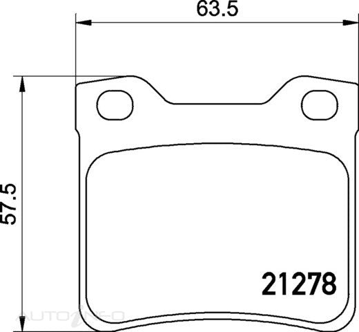 C-Plus Brake Pads Rear Peugeot 406 97-On03 - MDB1834