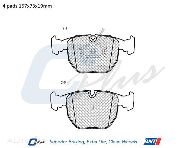 C-Plus Brake Pads Front Bmw Series 5 7 M5 - DB1409CP