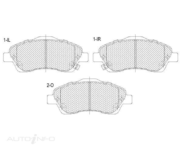 C-Plus Brake Pads Front Toyota Aven 04-On - DB9087CP