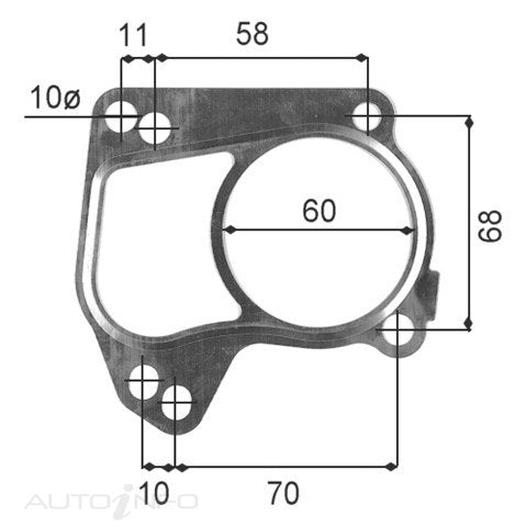 Permaseal Gasket Turbo IN Isuzu 4JX1 - TUR067