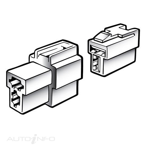 Narva 2 Way Quick Connector Male - 56272BL