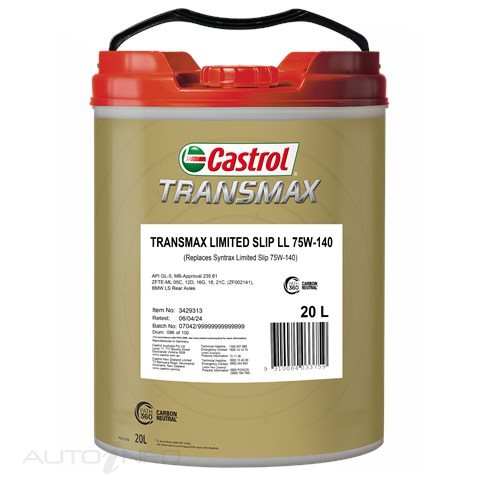 Castrol Transmax LS LL 75W-140 20L - 3429313