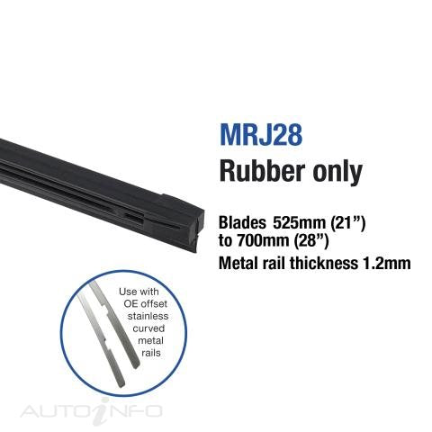 Tridon Refill Suits 1.2MM Rail - MRJ28-1
