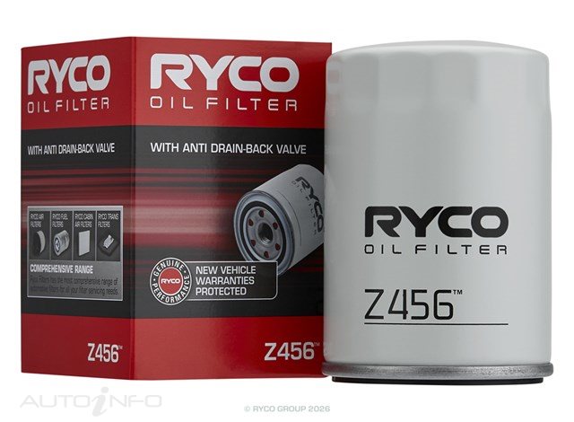 Ryco Oil Filter Mitsubishi 66*20*100 - Z456