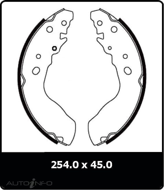Protex Brake Shoes Rear Suzuki Vitara - N3168