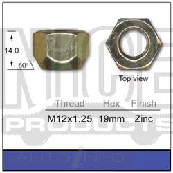 Nice Wheel Nut Mazda Holden Honda Subaru Suzuki - NN419