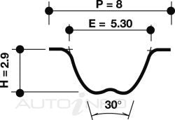 Dayco Timing Belt Fiat Temperature Tipo Uno Punt - 94249