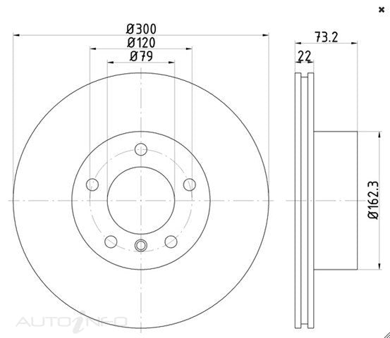 BNT Disc Rotor Front Bmw F20 F21 F30 F35 - MDC2351