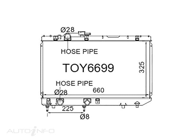 Fenix Radiators Radiator Tercel - TOY6699-PA16A