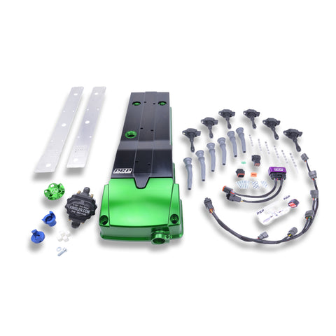 Platinum Racing Products Ford Barra Billet Rocker Cover and Integrated Coil kit