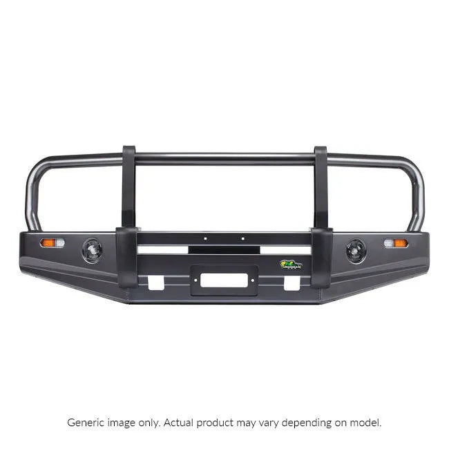 Ironman 4x4 Premium Deluxe Bull Bar - Black, 60.3mm Tube (Landcruiser 200 Series 2015+ Sahara VX)