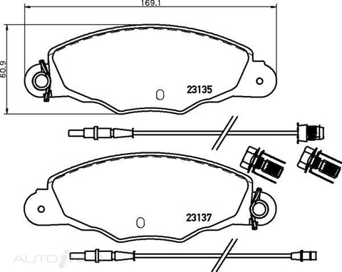 C-Plus Brake Pads Front Citroen Xantia 97-On - MDB1939