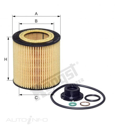 Hengst Oil Filter Bmw 11-On - E61HD258