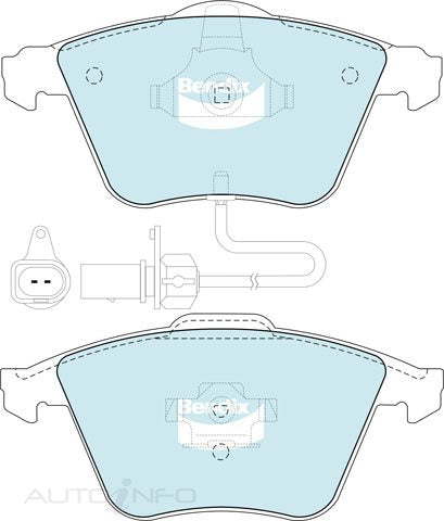 Bendix Brake Pads Euro Front Audi A3 VW - DB2210EURO+