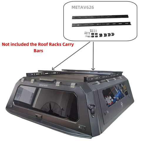 Explore the range with this Black Steel Ute Canopy for Mazda BT50 dual cab utes. Heavy-duty steel, t