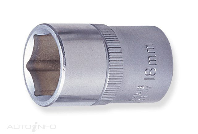 Jonnesway 3/8DR 18MM Socket 6PT Met - S04H3118