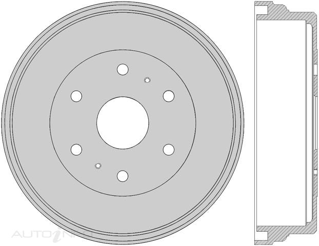 Protex Brake Drum Rear Toyota Hiace Lxh Rch 95-On - DRUM1760