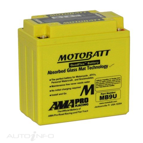 Motobatt Battery Motobatt 12V CCA140 - MB9U