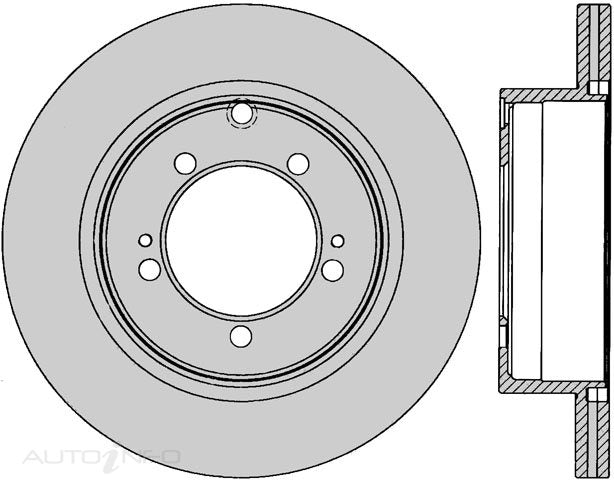 Protex Disc Rotor Rear Mitsubishi Galant Dia - SDR427