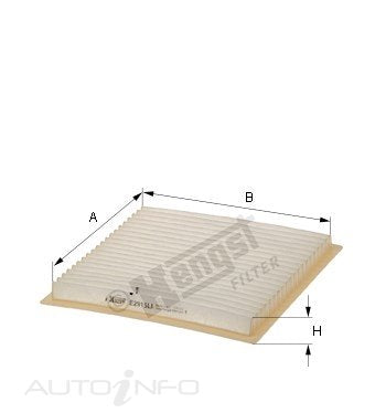 Hengst Cabin Filter Subaru Legacy Out 05-On - E2915LI