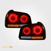 Boosted International LED Tail Lights - NISMO Style (Skyline R34 Sedan 99-02) - OEM Housing - LED Kit Assembled
