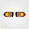 Boosted International Indicator & Surrounds (Skyline R33 GTR GTST 95-98) - Yes Raw Print No (Indicator Only) OEM Bulb Surrounds