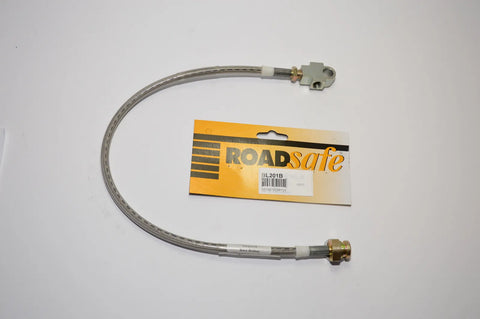 Roadsafe Braided Extended Brake Line - Front Left (Patrol GU ABS 3-4in Lift) — fits Nissan Patrol GU (image 2)