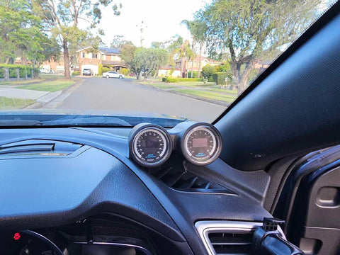 Andro Motorsports 52mm Dual Demister Vent Gauge Pod (Mazda 3 14-18) — fits Mazda 3 Gen 3