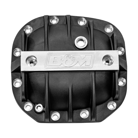 B&M Hi-Tek Aluminum Differential Cover for Ford Super 8.8 - Black Fits 2015-2023 Ford F150 Trucks and SUVs with Sup...