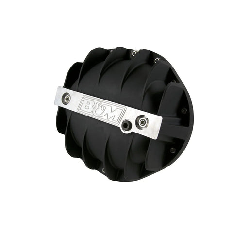 B&M Hi-Tek Aluminum Differential Cover for GM 9.5-inch 14-bolt - Black GM 9.5-inch 14-bolt Differential Cover.