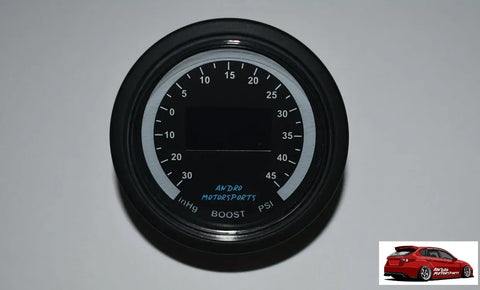 Andro Motorsports 52mm OLED Boost/Pressure Gauge -30 to 40PSI