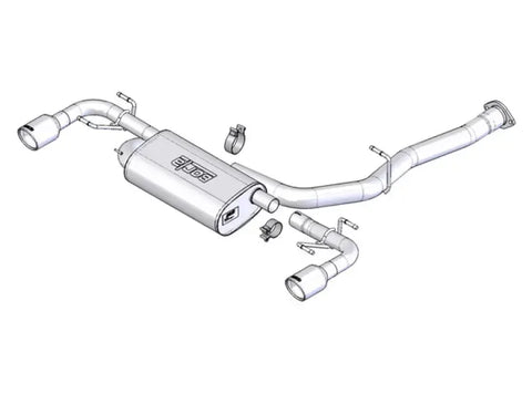 Borla Exhaust Single Round Rolled Angle-Cut Cat-Back Exhaust (RX-8 03-09)