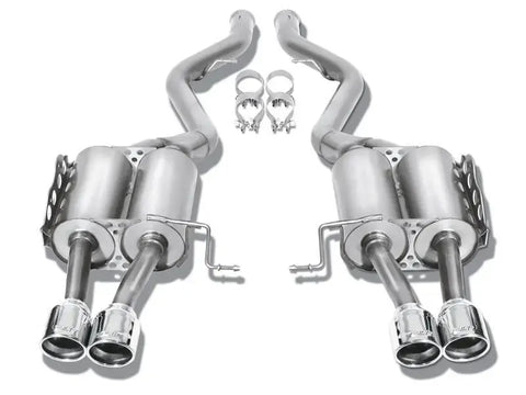 Borla Exhaust EC-Type CB Stainless Steel Single Round Rolled Tips Exhaust (Mustang GT 15-17)