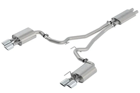 Borla Exhaust Cat-Back Exhaust System Touring- Rolled Polished Tips (Mustang GT 18-23)