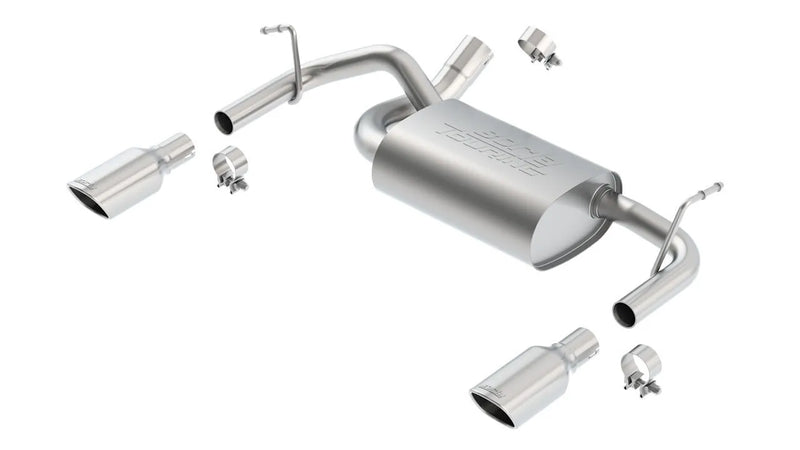 Borla Exhaust Single Split Rr Exit Touring Exhaust - Rear Section Only (Wrangler 12-18) — fits Jeep Wrangler