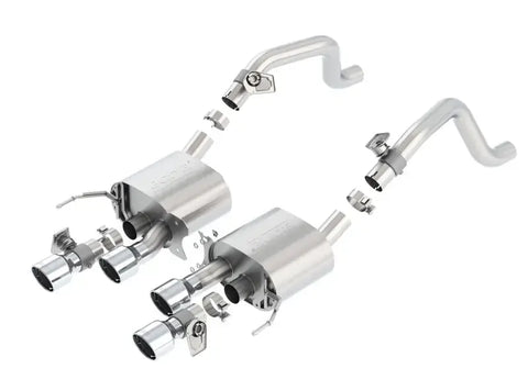 Borla Exhaust S-Type Dual Round Rolled Center Rear Exit Exhaust (Corvette 14-19)