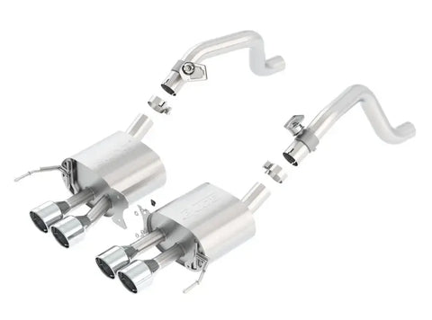 Borla Exhaust S Type Rear Section Exhaust Quad Rd RL IC Tips (Corvette 14-19)