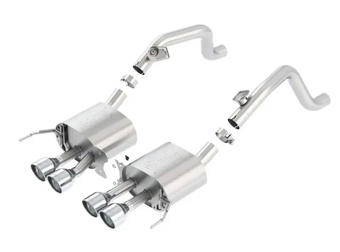 Borla Exhaust Atak Rear Section Exhaust Quad Rd RL Tips (Corvette 14-19)