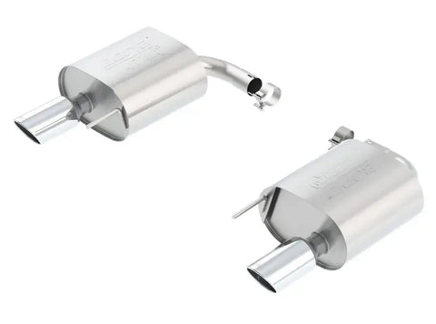 Borla Exhaust Atak Rear Section 2.25in Pipe 4in Tip (Mustang Ecoboost 15-23) — fits Ford Mustang Eco Boost
