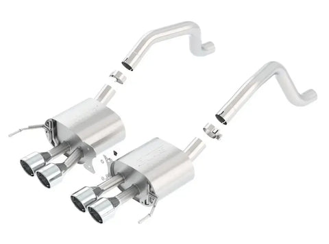 Borla Exhaust S-Type Quad RD RL IC Tips Center Rear Exit Exh w/o AFM NPP (Corvette 15-19)